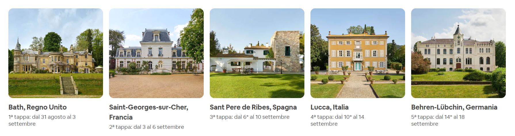 Tappe del viaggio Airbnb