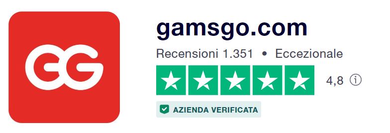 Recensioni GamsGo su Trust Pilot