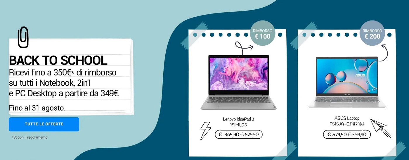Uniero promozione Back To School 2022