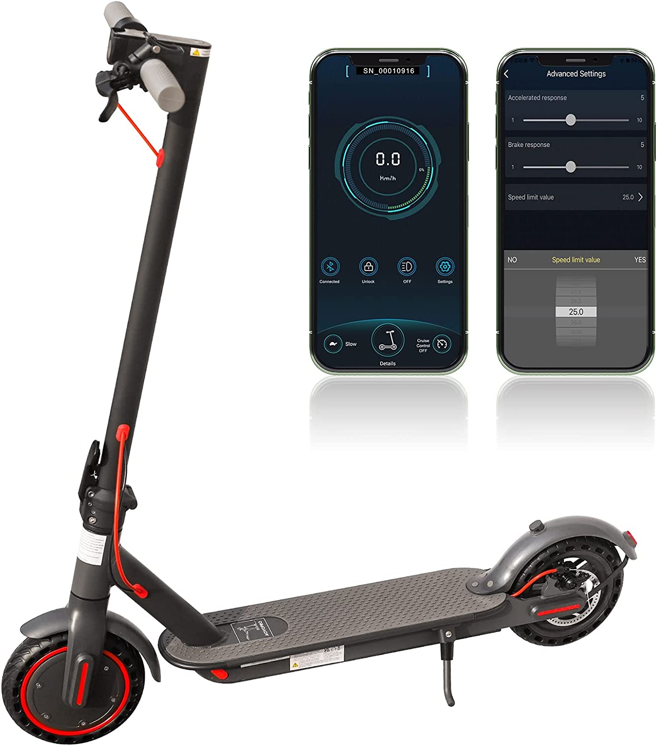 AOVOPRO Monopattino Elettrico Scooter