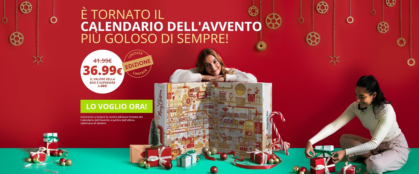 Calendario dell'avvento 2022 Degustabox