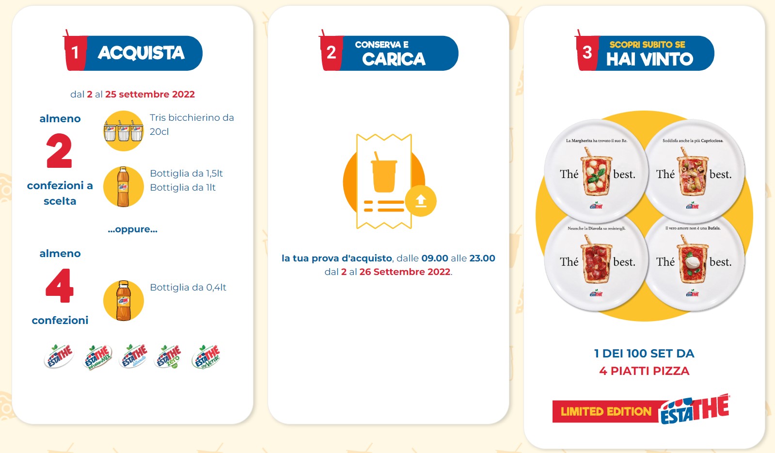 Estathé i piatti pizza 2022 - come partecipare