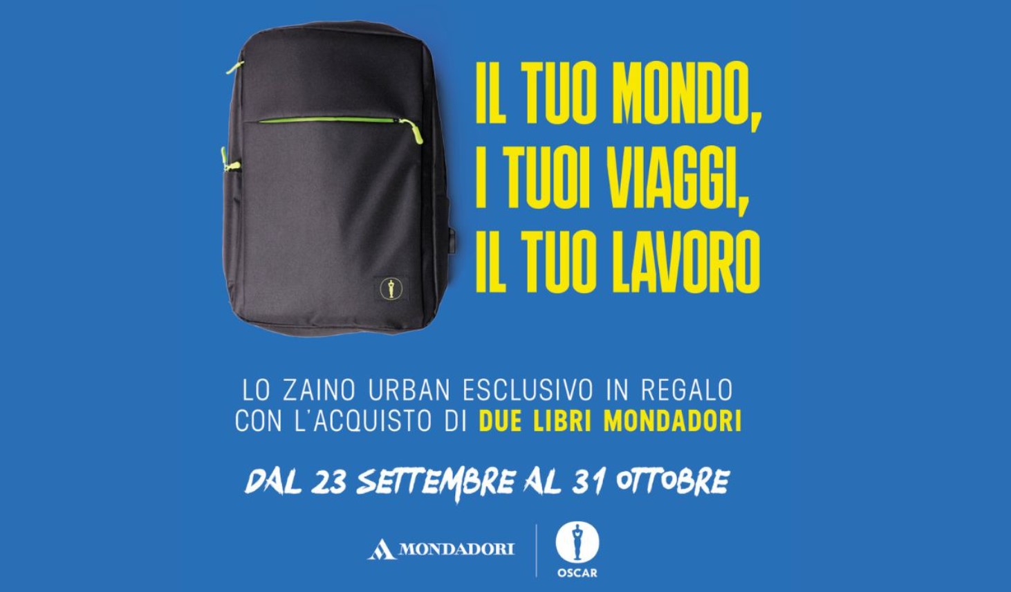 Promozione Mondadori - Zaino in regalo