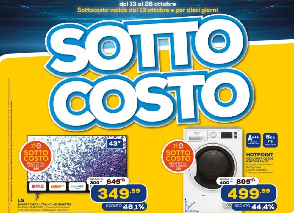 Sottocosto Euronics ottobre 2022