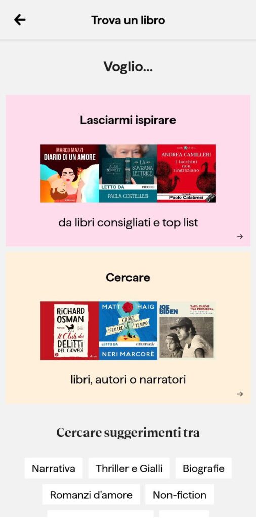 cerca il tuo libro BookBeat