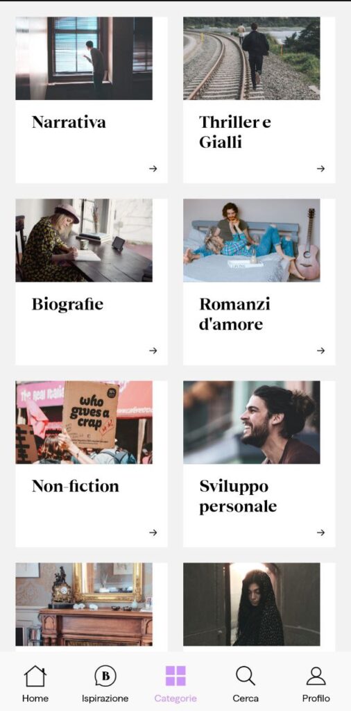 Generi disponibili BookBeat