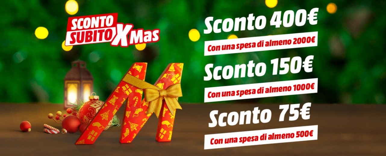 Mediaworld - Sconto Subito Xmas 2022
