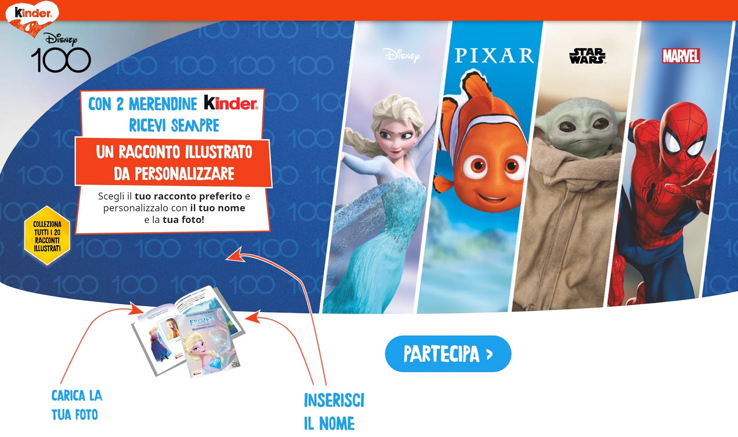 Concorso Kinder - premio certo un racconto illustrato
