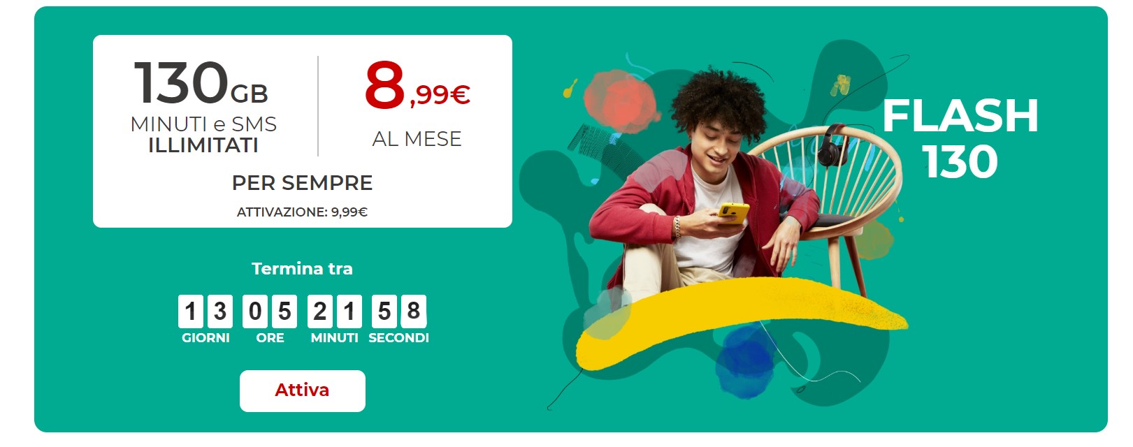 La nuova FLASH 130 di ILIAD: tutto l’internet che vuoi a soli 8,99€