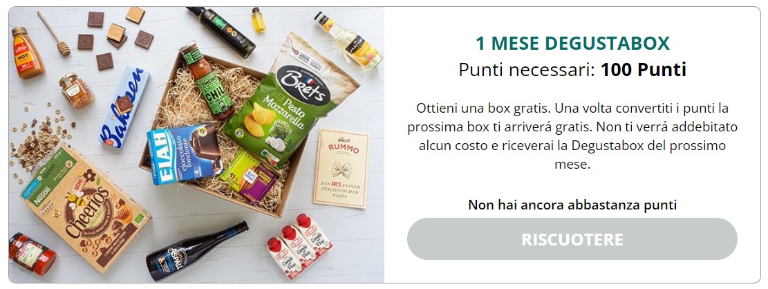 Come ottenere la Degusta Box Gratis