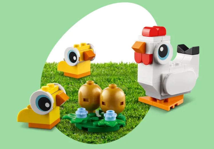 Pulcini di Pasqua omaggi LEGO Pasqua 2023
