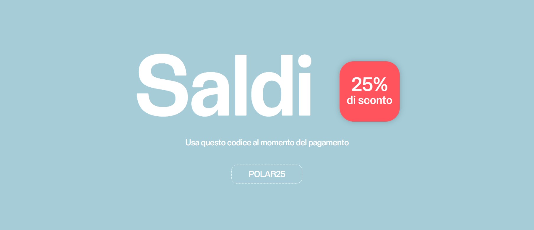Saldi di primavera Polar 2023