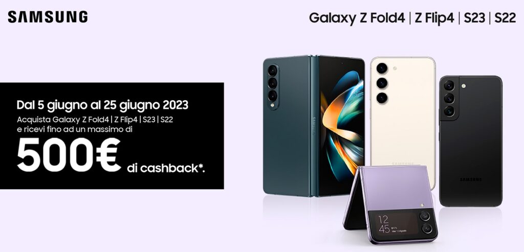 Cashback Samsung Galaxy 2023