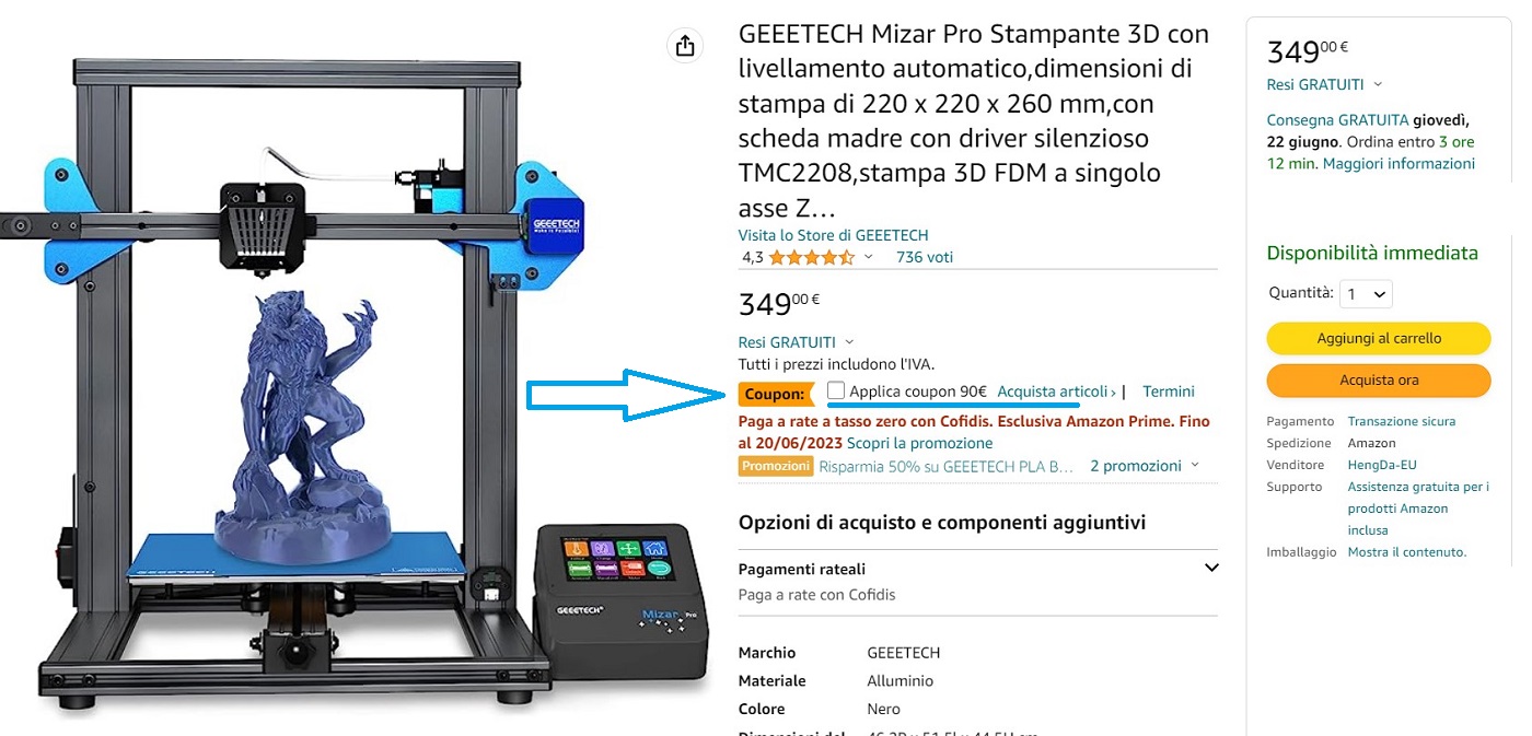 Come applicare un coupon amazon