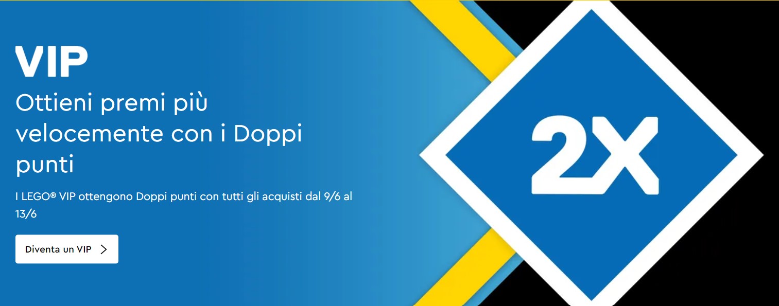 Doppi punti LEGO VIP 9-13 Luglio 2023