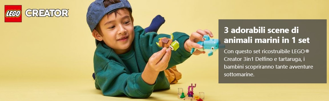 Lego creator Delfino e Tartaruga
