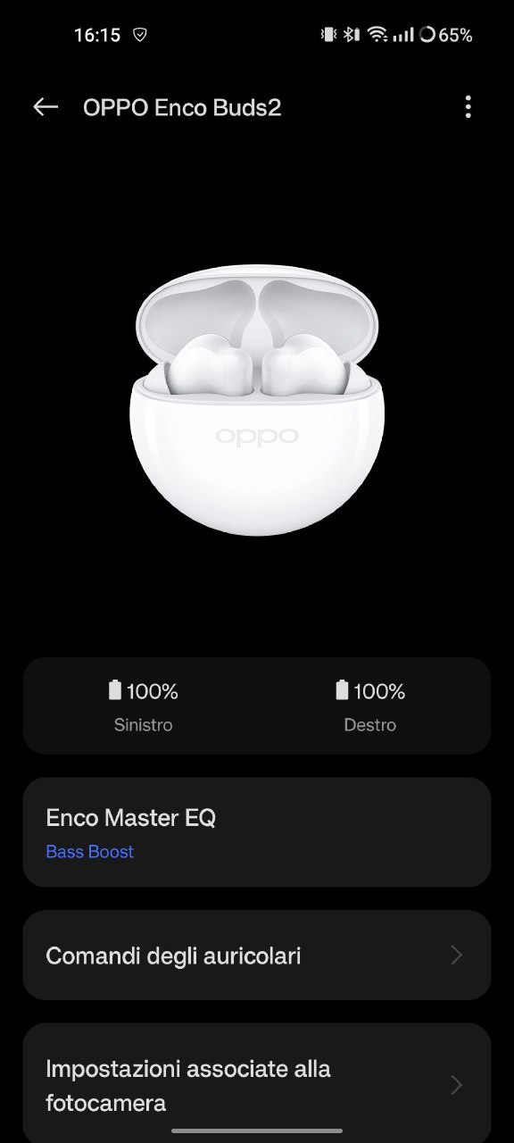 Oppo Enco Buds2 - configurazione App
