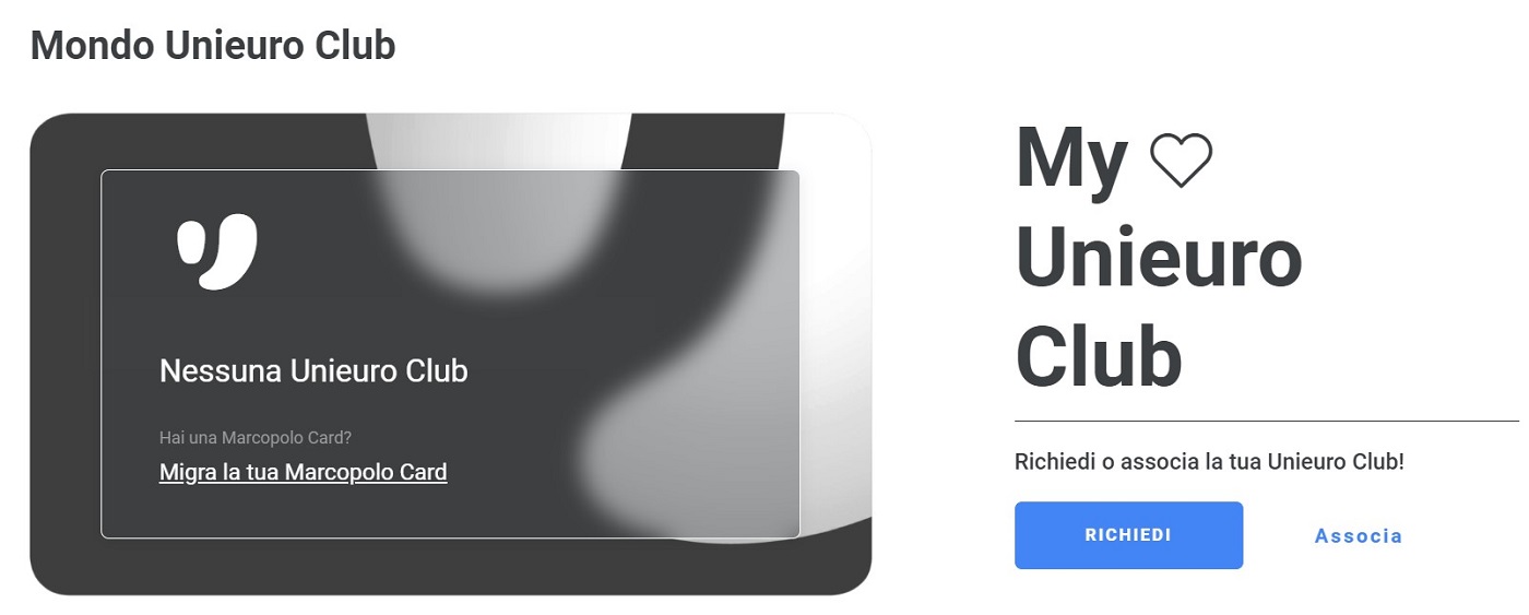 Richiedi Carta Unieuro Club 2023