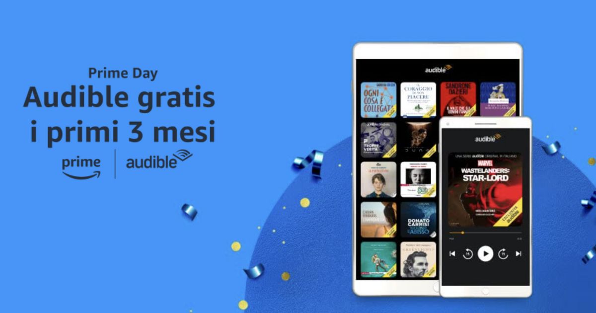 Attiva Audible Gratis per 3 mesi
