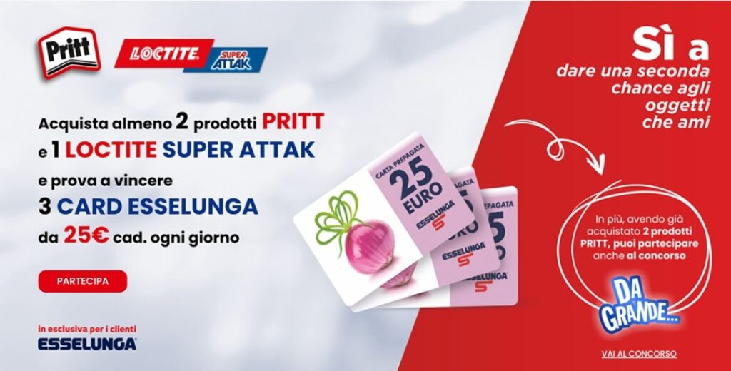 Concorso Pritt e Loctite Super Attak