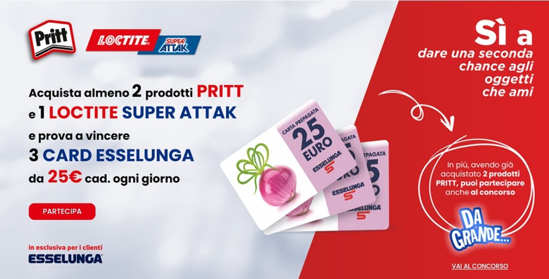 Concorso Pritt e Loctite Super Attak