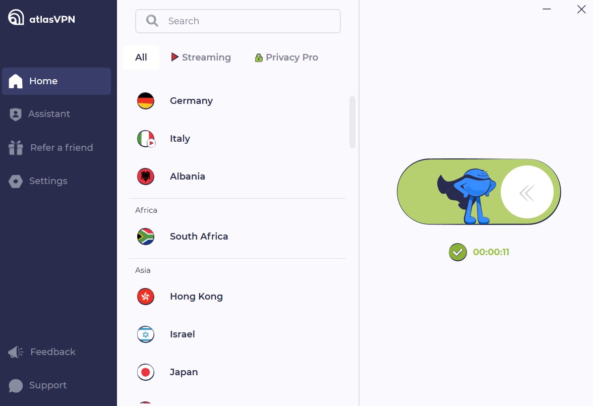 Atlas VPN Home
