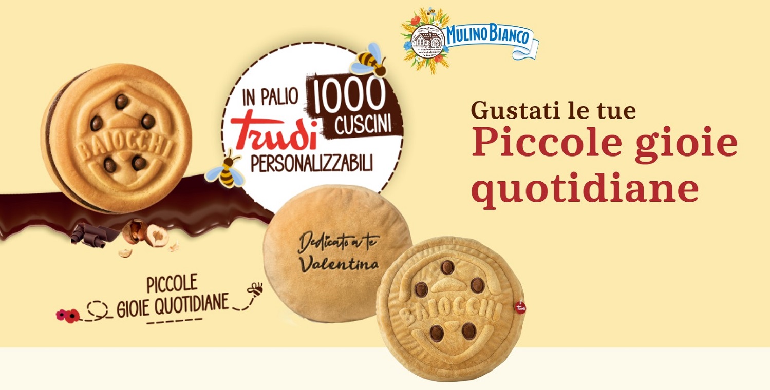 Concorso Mulino Bianco cuscino personalizzabile Trudy