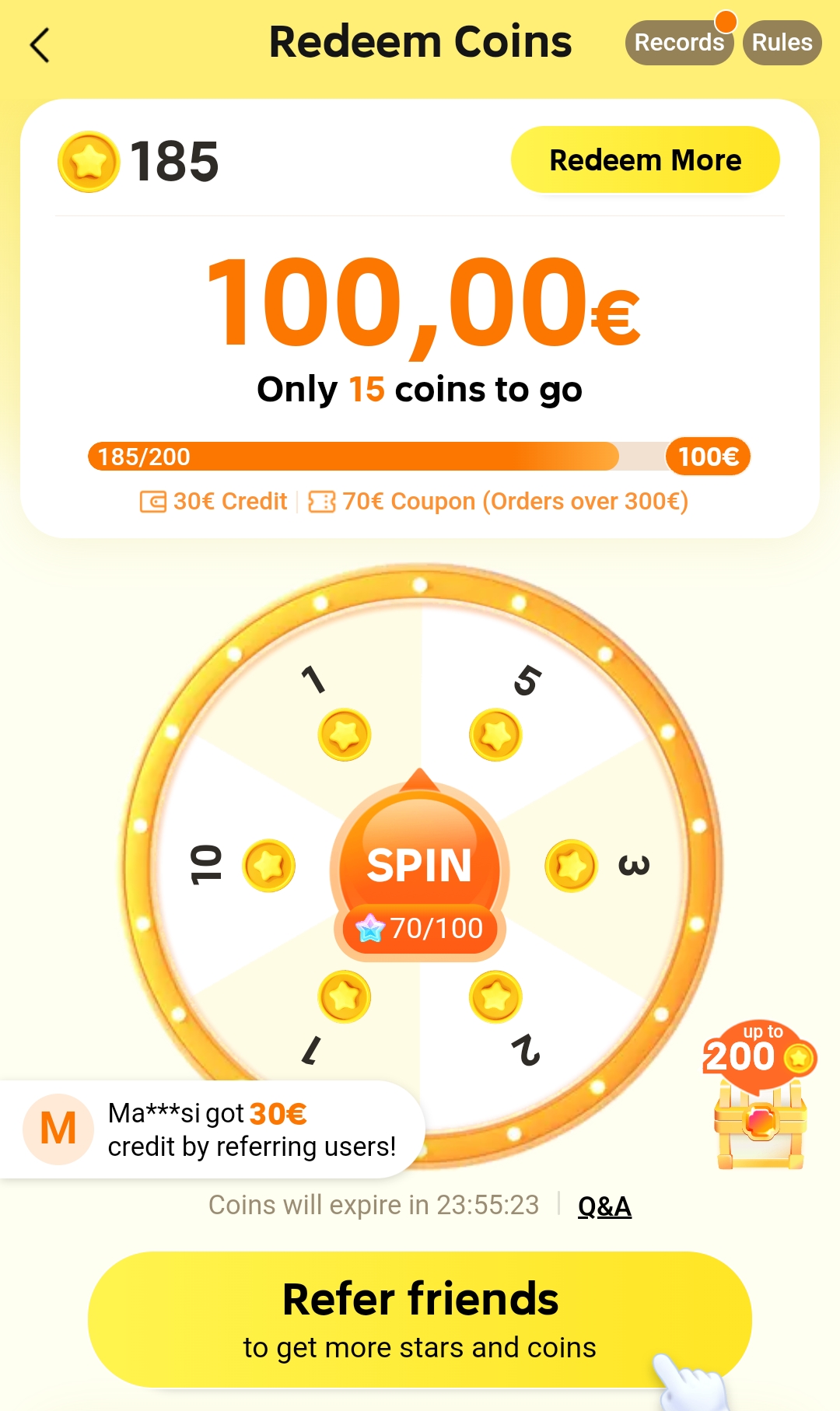 Redeem Coins Temu