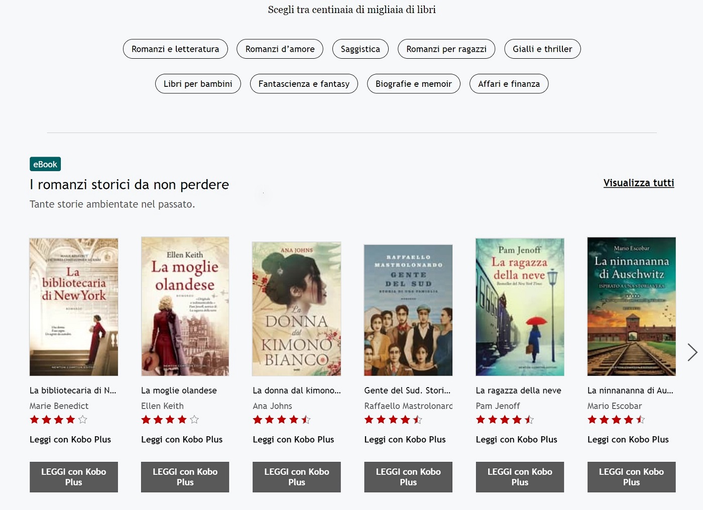 Aggiungere libri  nella libreria Kobo plus
