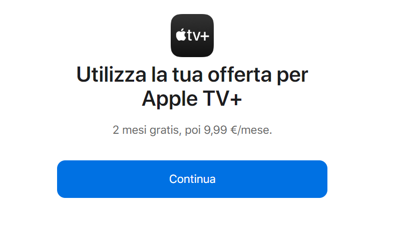 2 mesi gratis di Apple TV - riscatta gratis