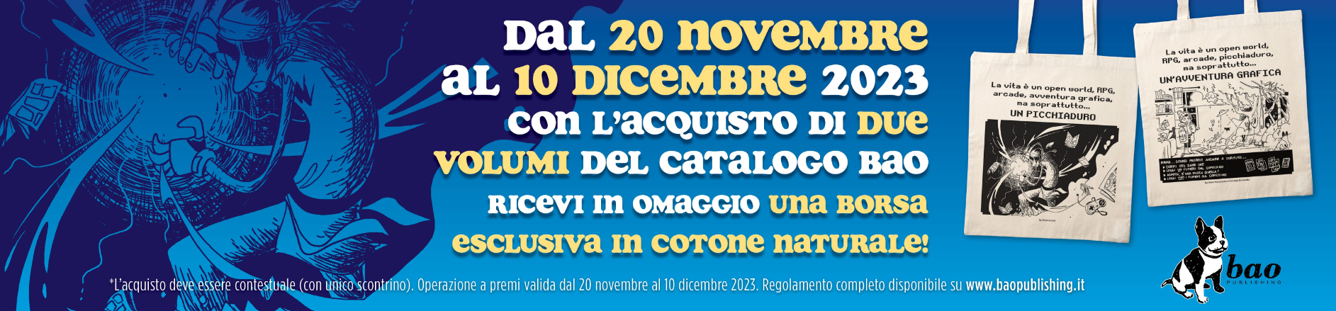 Borsa in omaggio con Bao Publishing