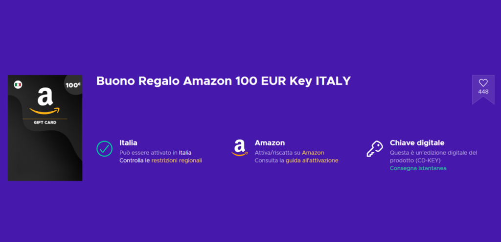 Buono amazon scontato su Eneba