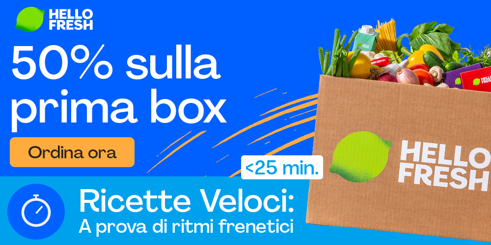 HelloFresh cos'è e come risparmiare il 50% sulla prima box