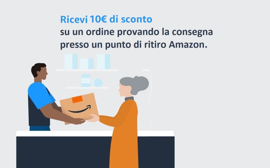 10 euro di sconto se scegli un punto di ritiro