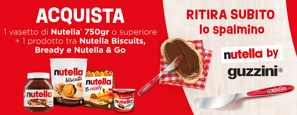 Nutella ti regala uno splamino Guzzini