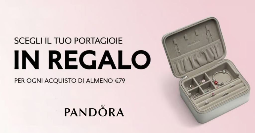 Portagioie in regalo con Pandora