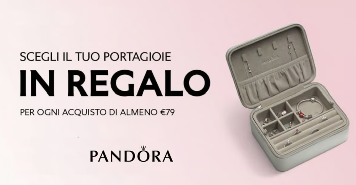 Portagioie in regalo con Pandora