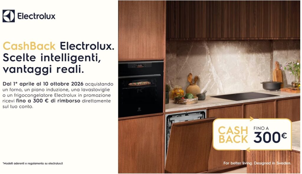 Cashback Electrolux 2026