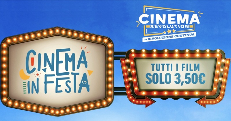 Cinema Revolution 2026: biglietti a 3,50€ da giugno