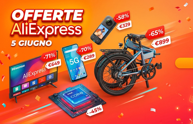 Offerte Aliexpress 5 giugno 2026